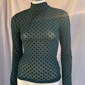 NWT sheer green blouse